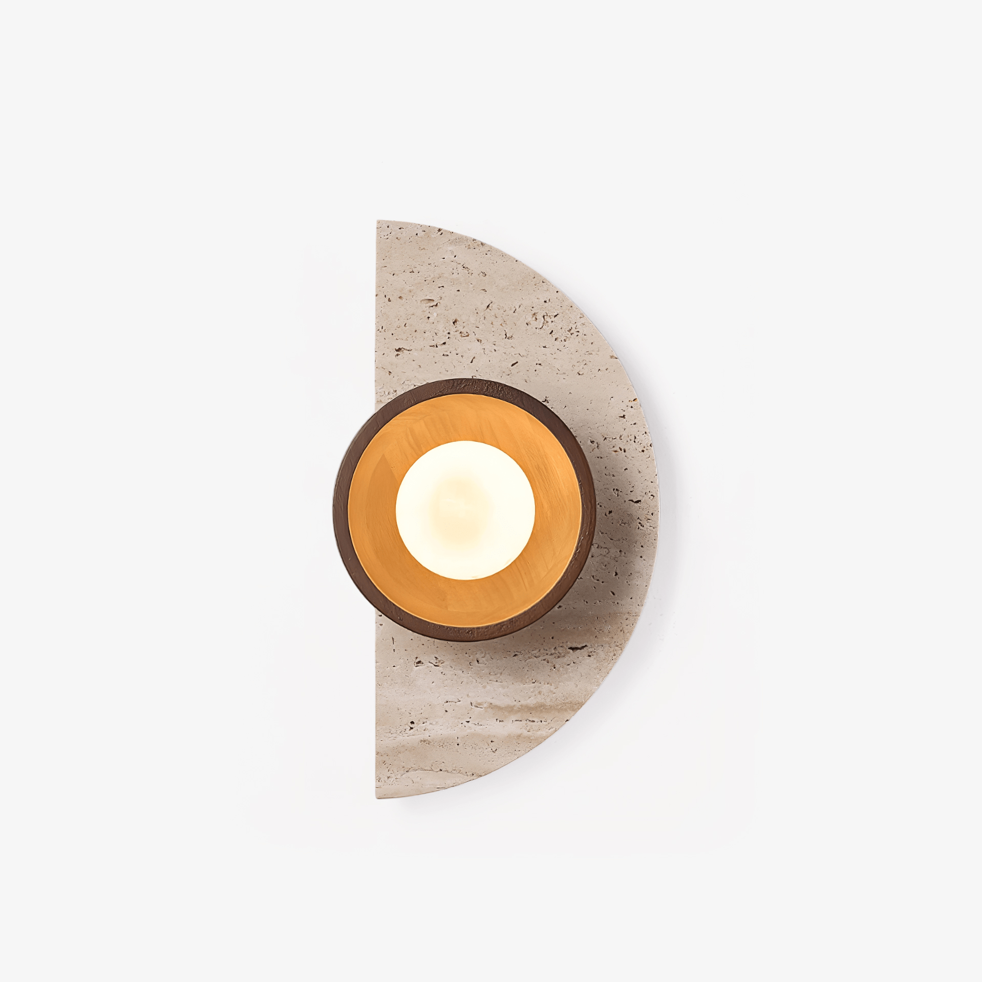 Mylaean Geometric Travertine Wall Light-Neutral Decor