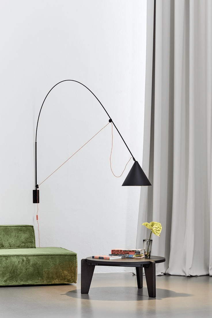 Alem Wall Lamp Arc Cone Minimalist-Neutral Decor