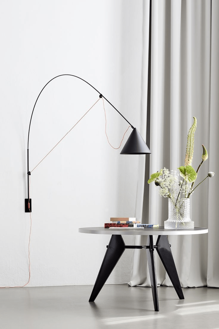 Alem Wall Lamp Arc Cone Minimalist-Neutral Decor