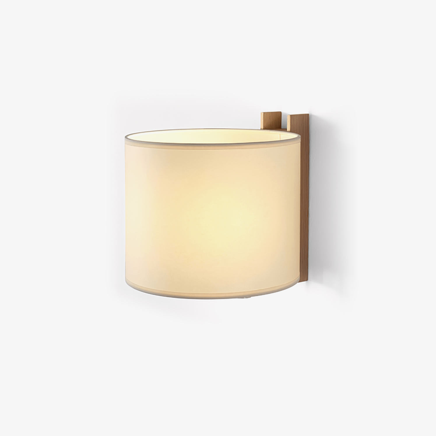 Aura Minimalist Fabric Wall Light-Neutral Decor