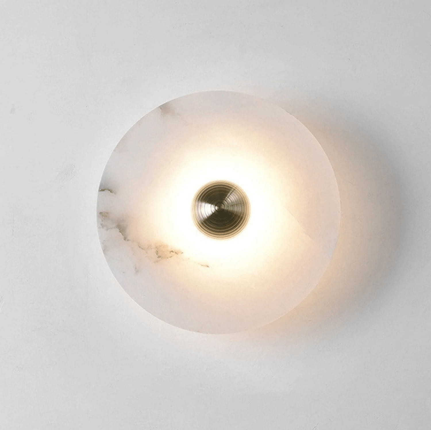 Selene Minimalist Alabaster Ceiling Light-Neutral Decor