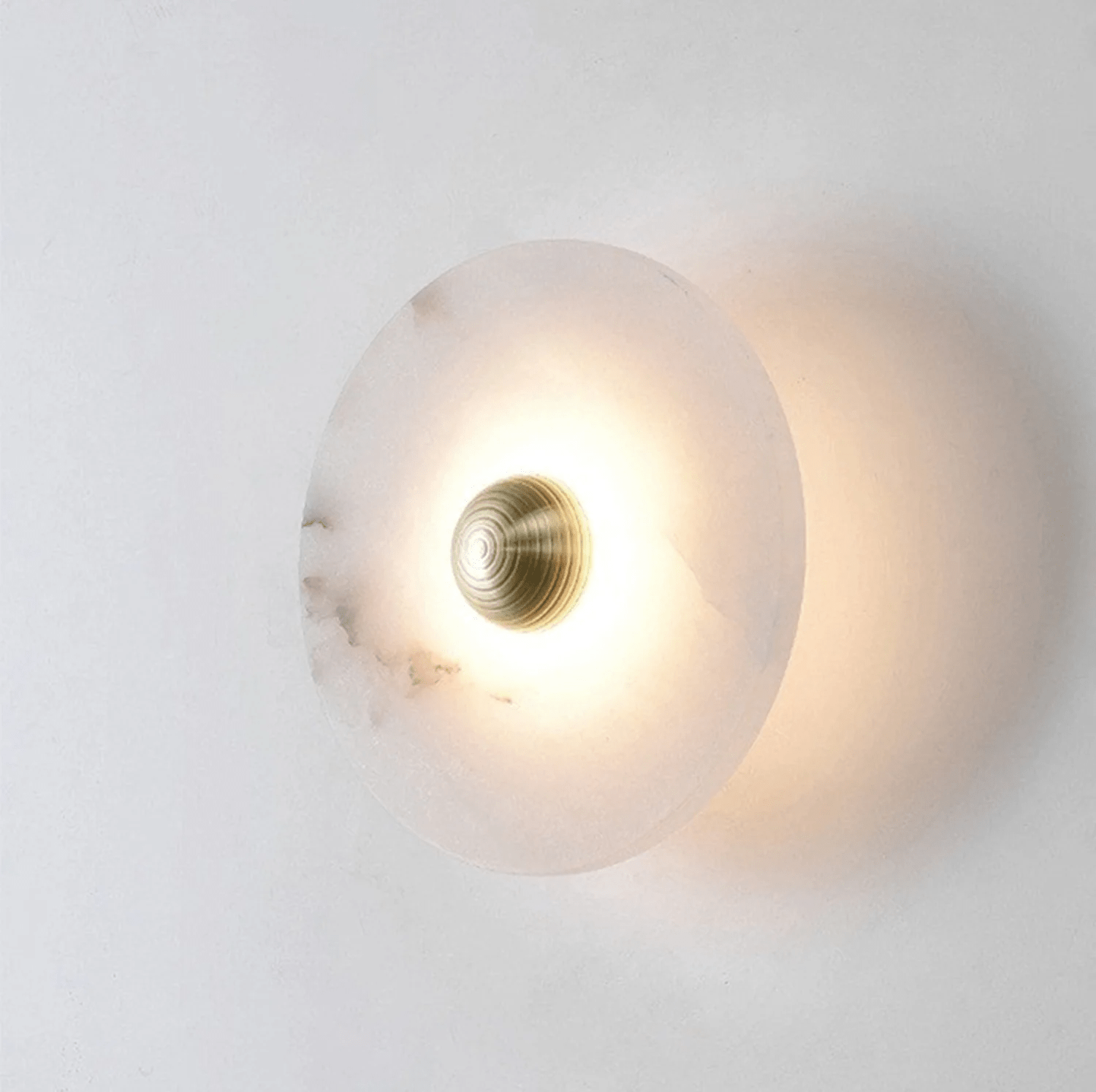 Selene Minimalist Alabaster Ceiling Light-Neutral Decor