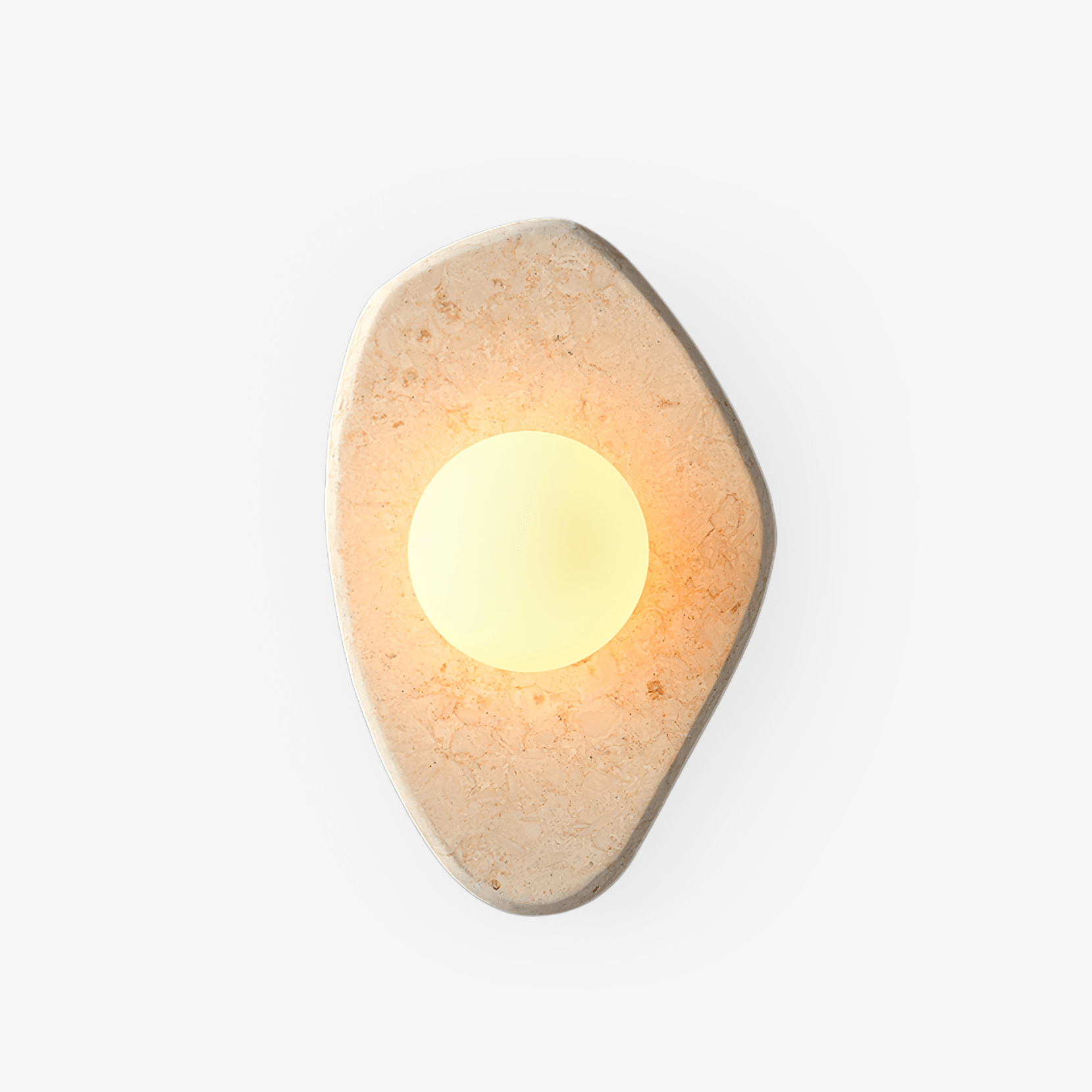 Pebble Rustic Marble Wall Light-Neutral Decor