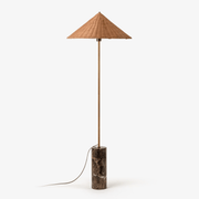 Zenith Bohemian Marble Floor Lamp-Neutral Decor