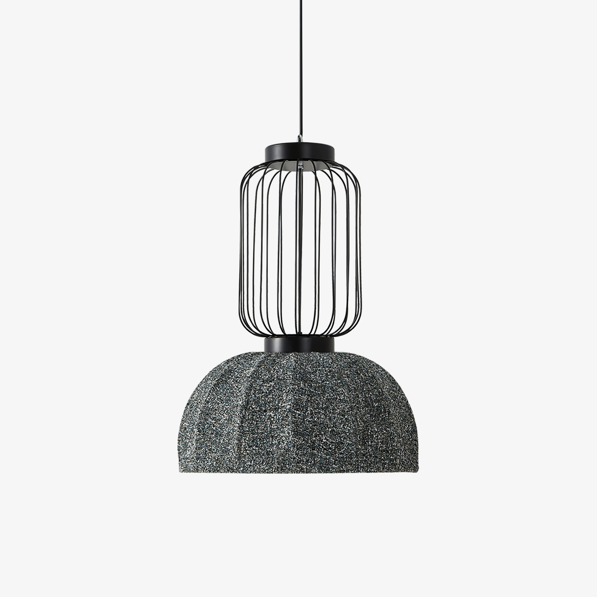 Forge Industrial Fabric Pendant Lamp-Neutral Decor