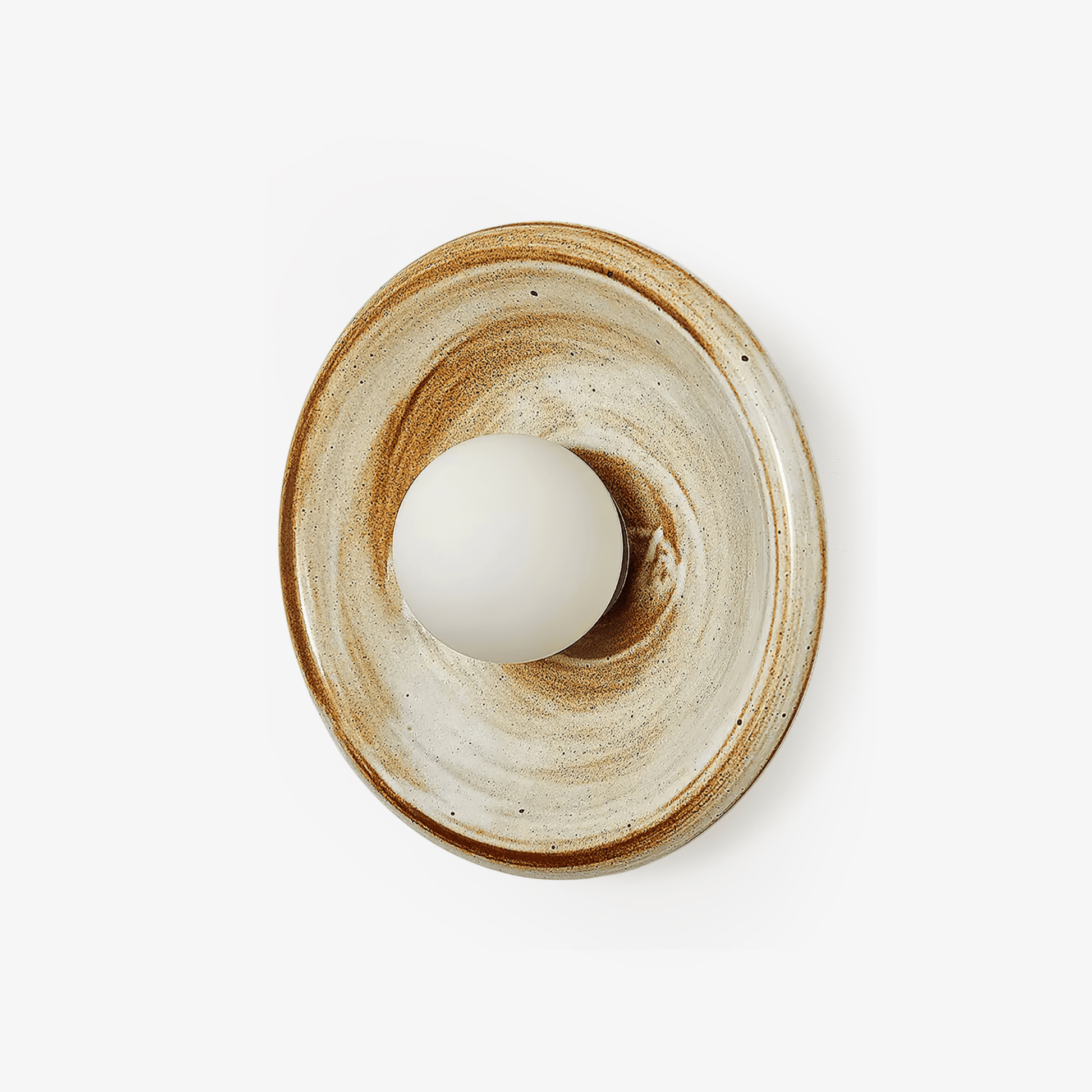 Solace Rustic Marble Wall Lamp-Neutral Decor