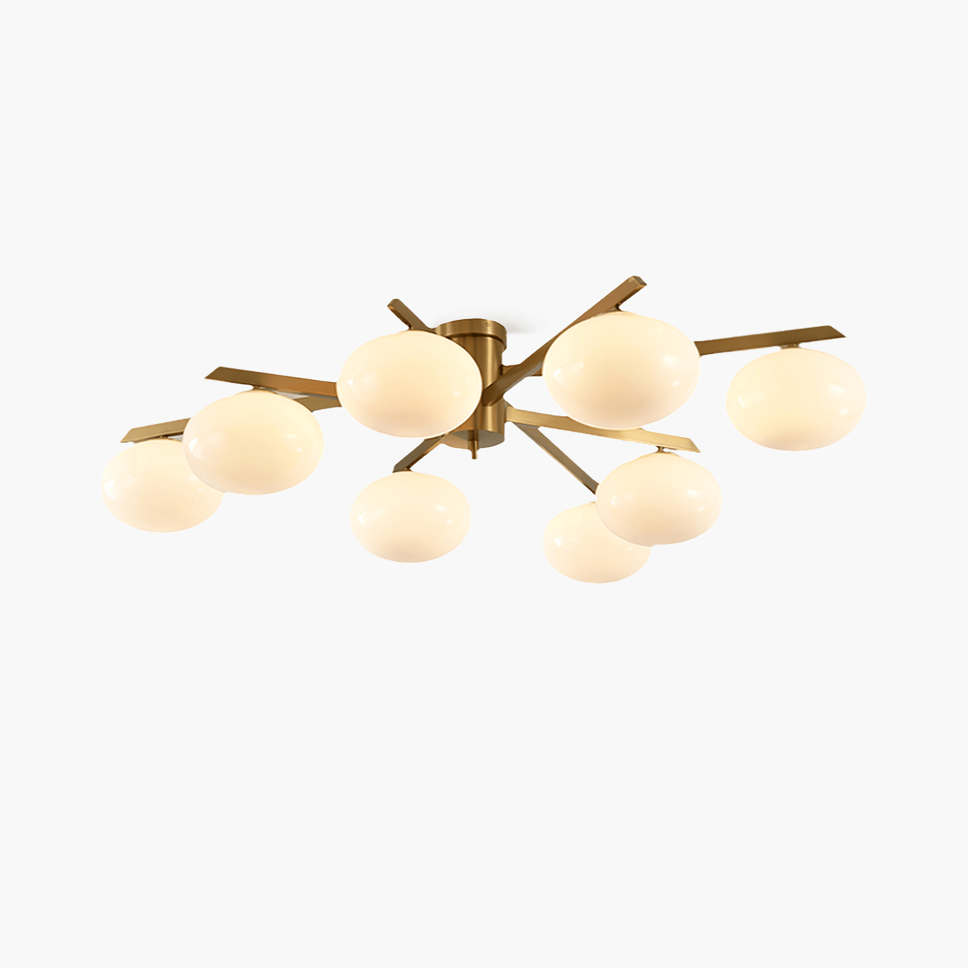 Nova Modern Glass Ceiling Light-Neutral Decor
