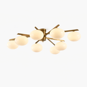 Nova Modern Glass Ceiling Light-Neutral Decor