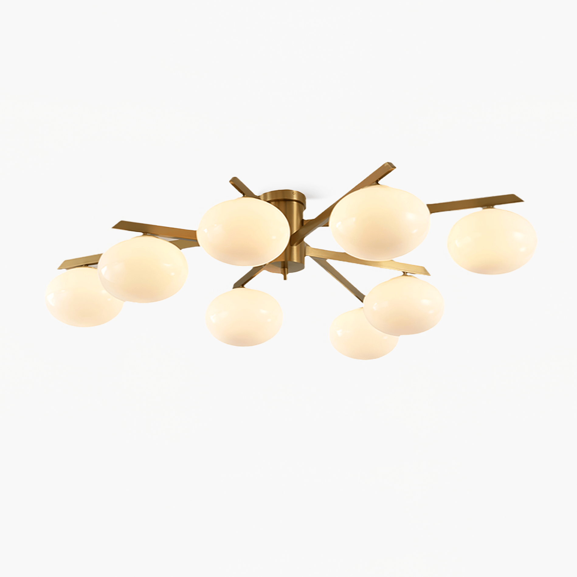 Nova Modern Glass Ceiling Light-Neutral Decor