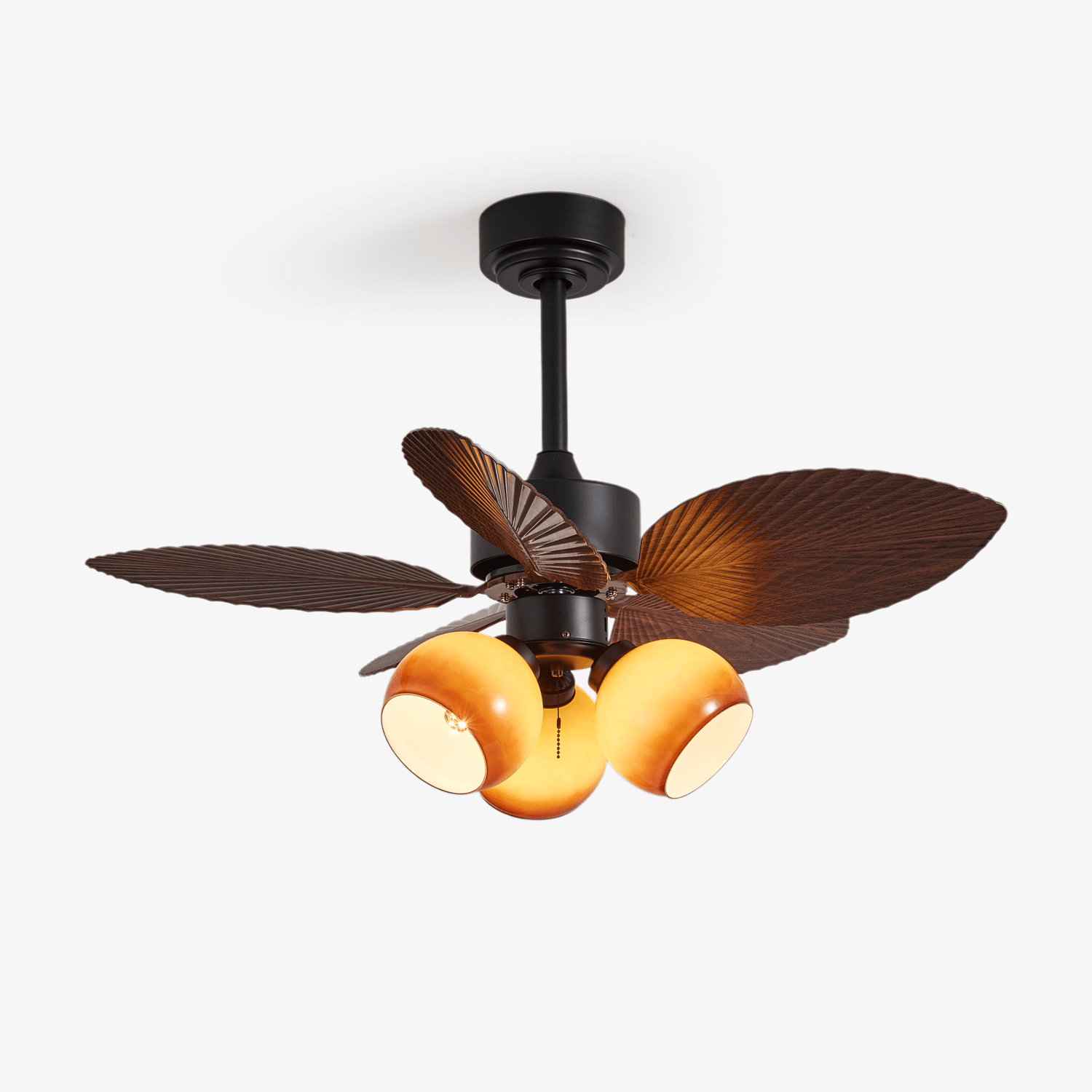 Corvella Vintage Wood Ceiling Fan Light-Neutral Decor