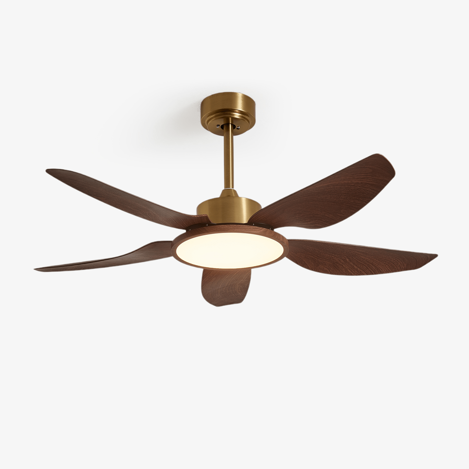 Aurelia Modern Wood Brass Ceiling Fan Light-Neutral Decor