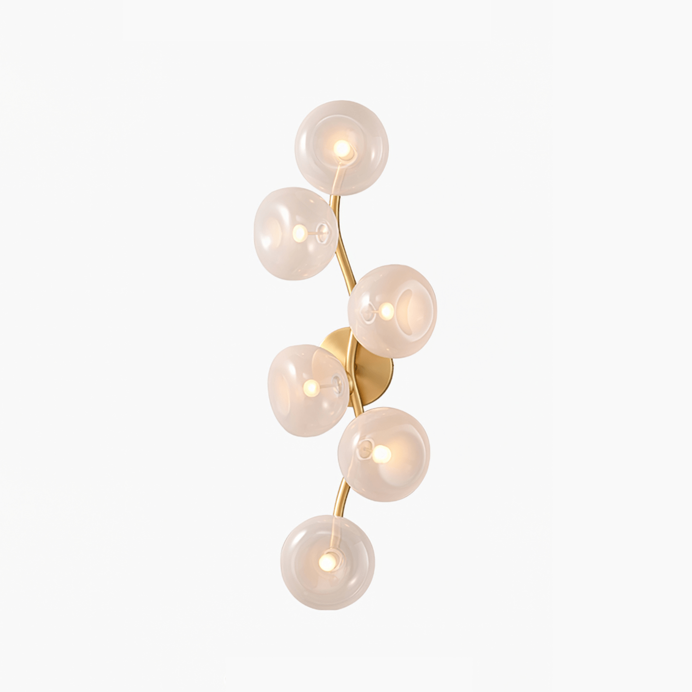 Salem Wall Lamp Vine Nordic Art Glass Metal-Neutral Decor