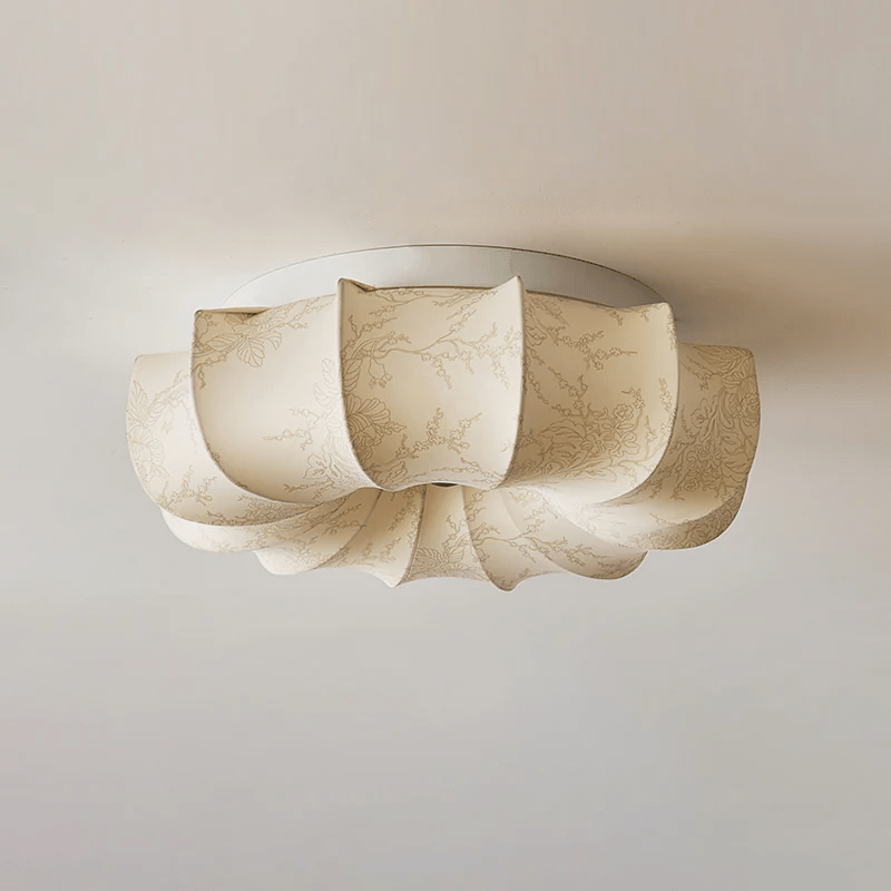 Vivaria Premium Nordic Art Wood Fabric Ceiling Light-Neutral Decor