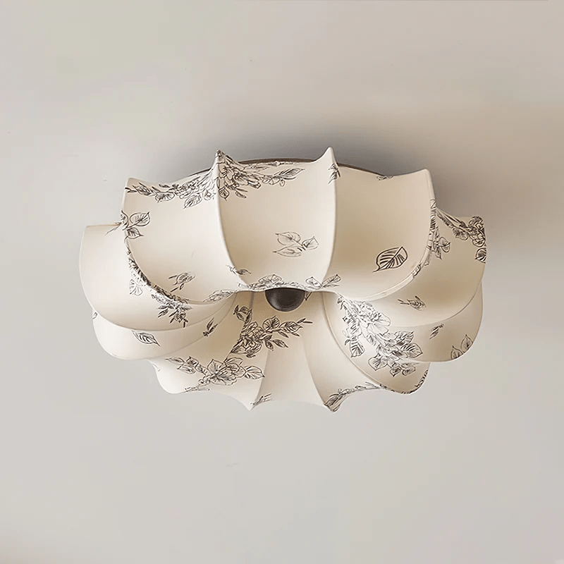 Vivaria Premium Nordic Art Wood Fabric Ceiling Light-Neutral Decor