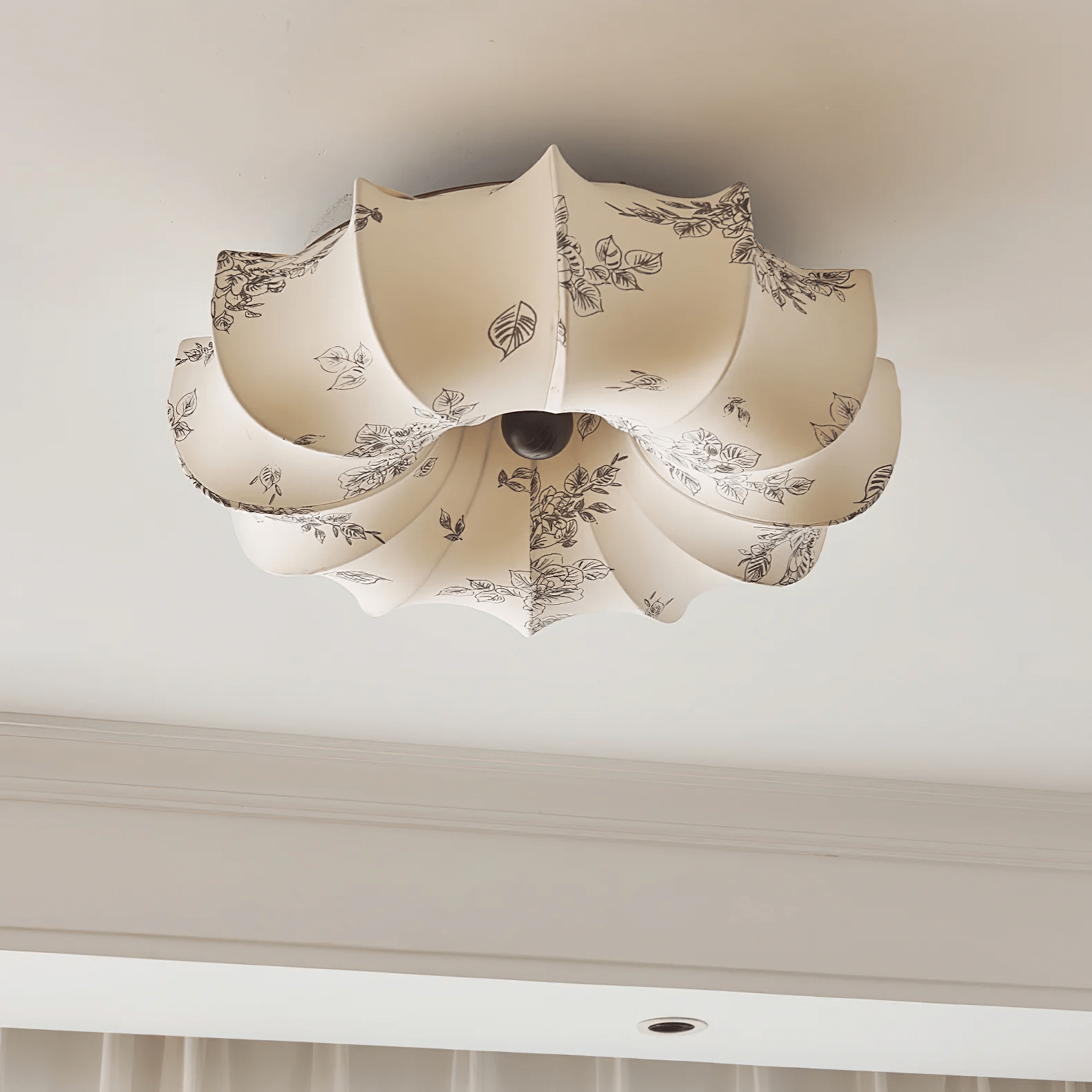 Vivaria Premium Nordic Art Wood Fabric Ceiling Light-Neutral Decor