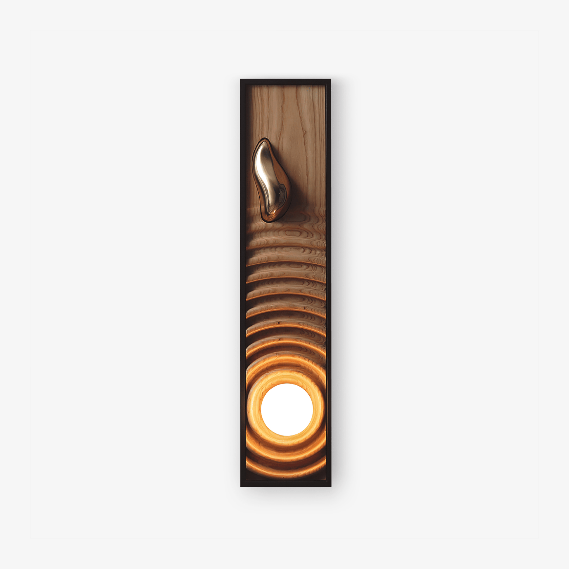 Caleb Vintage Wood Wall Lamp-Neutral Decor