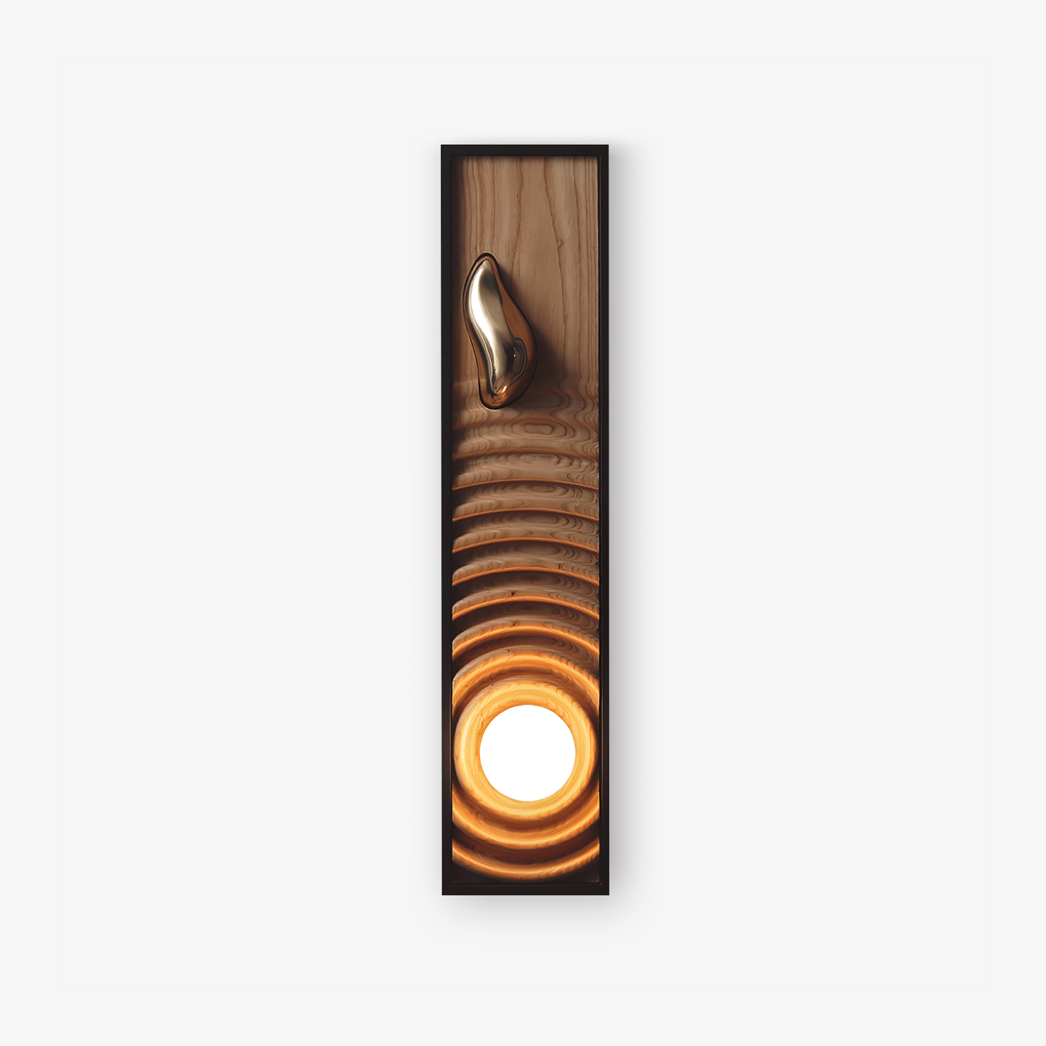 Caleb Vintage Wood Wall Lamp-Neutral Decor