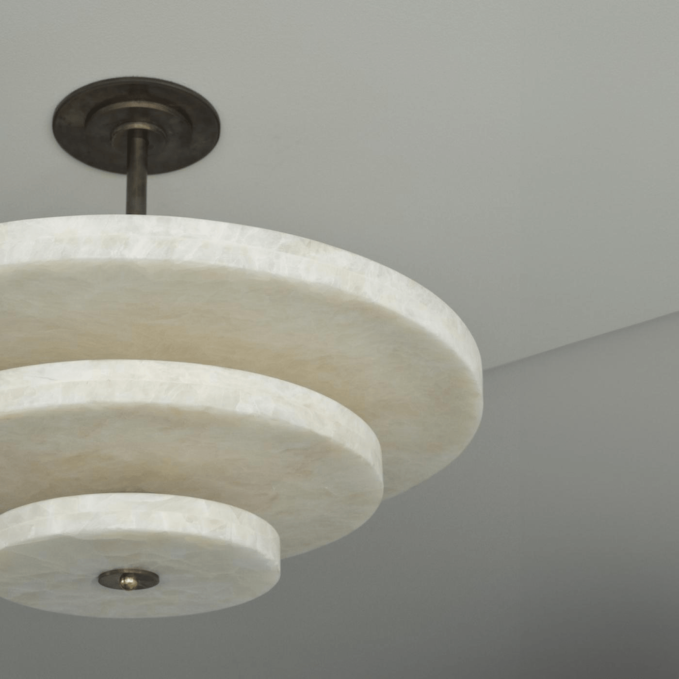 Liora Minimalist Alabaster Pendant Light-Neutral Decor