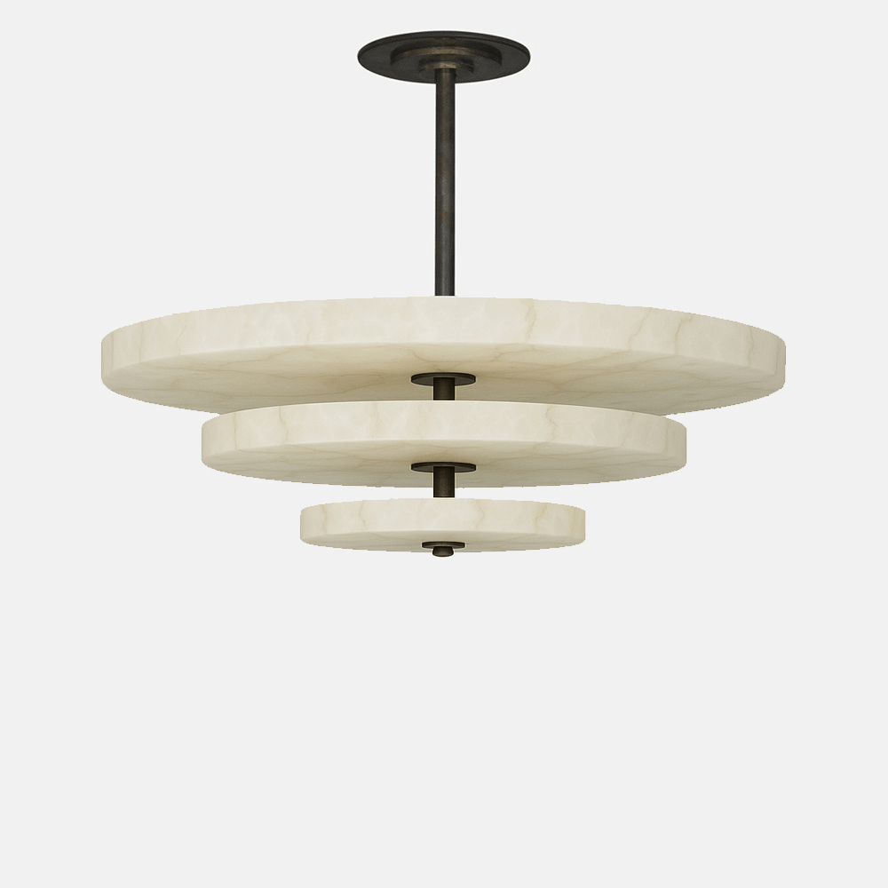 Liora Minimalist Alabaster Pendant Light-Neutral Decor
