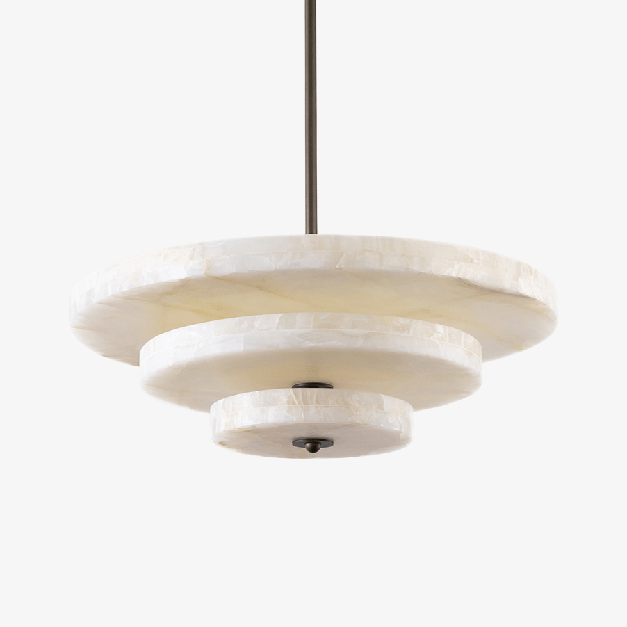 Liora Minimalist Alabaster Pendant Light-Neutral Decor