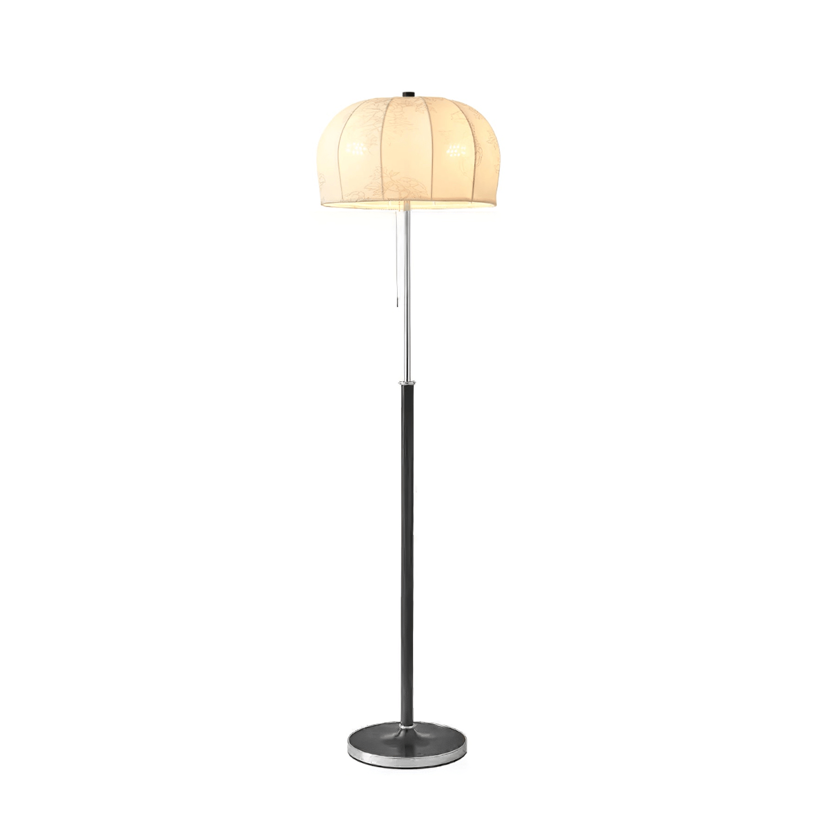 Cularo Fabric Wood Floor Lamp-Neutral Decor