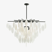 Isaiah Luxury Glass Chandelier-Neutral Decor
