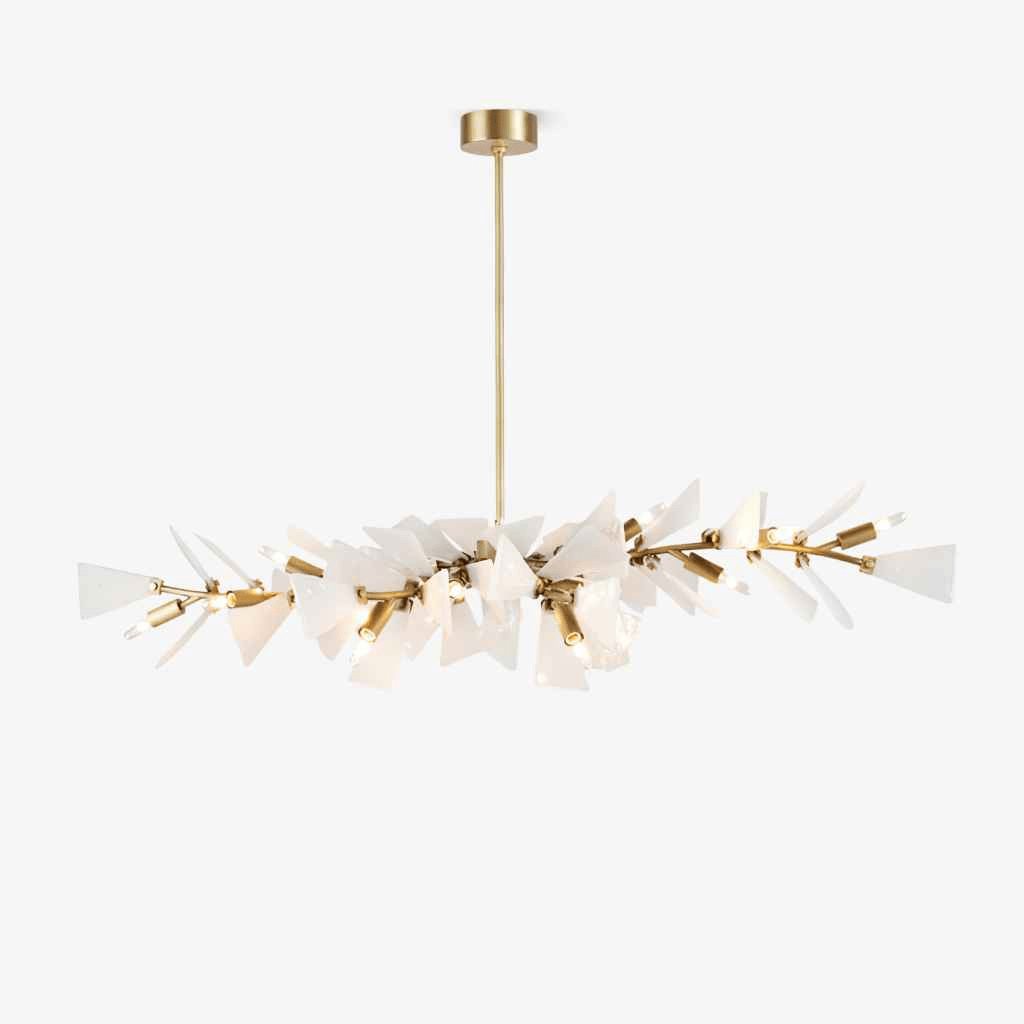 Samuel Luxury Glass Chandelier-Neutral Decor