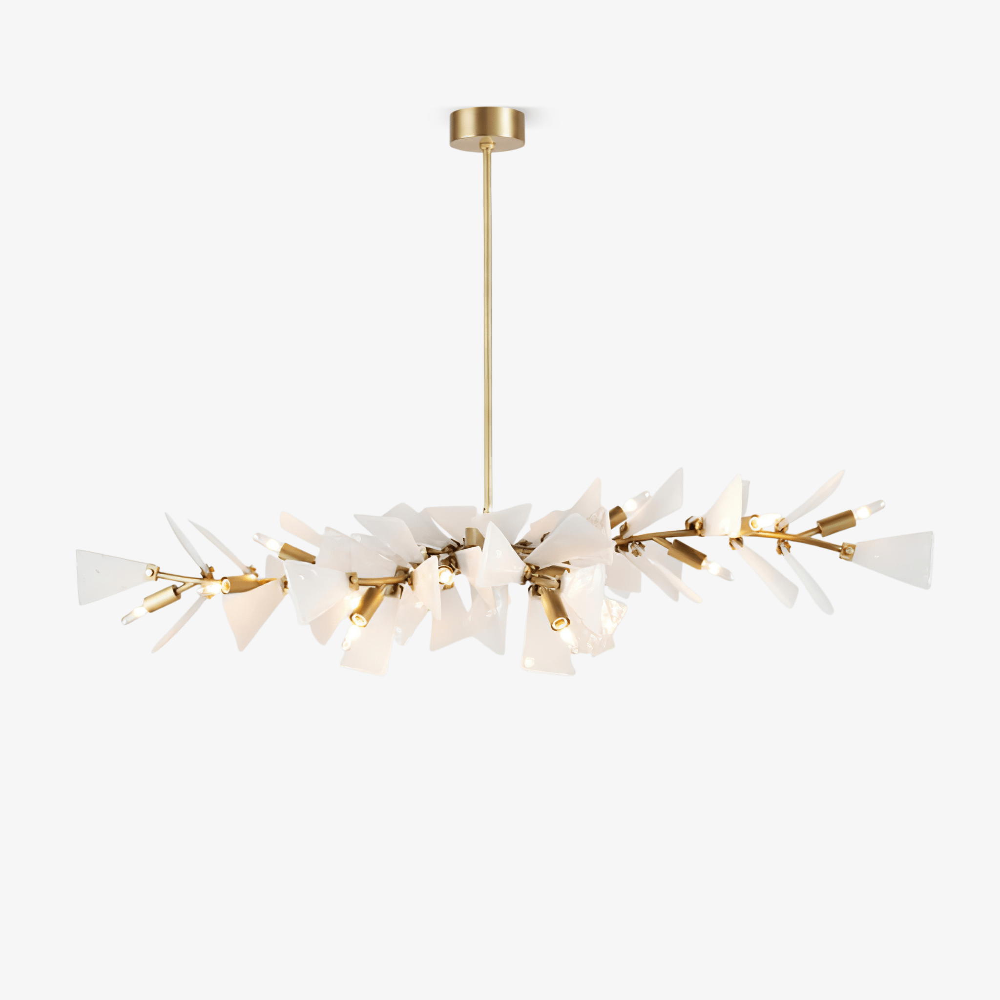 Samuel Luxury Glass Chandelier-Neutral Decor