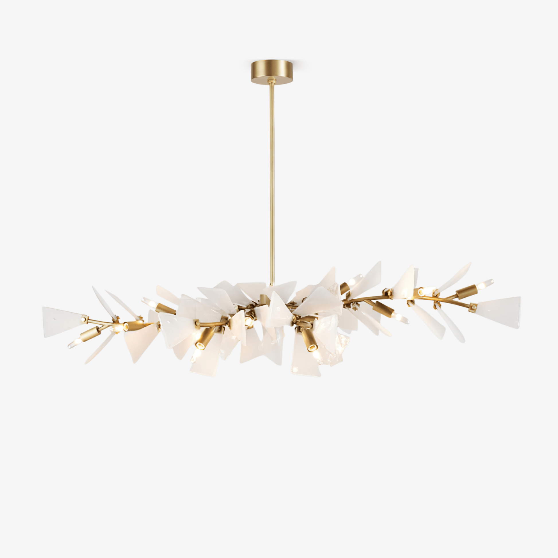 Samuel Luxury Glass Chandelier-Neutral Decor