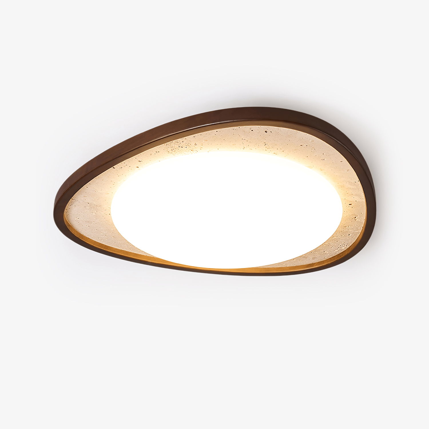 Orsoliel Travertine Ceiling Light-Neutral Decor