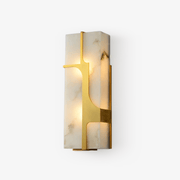 Ocarionis Geometric Alabaster Wall Light-Neutral Decor