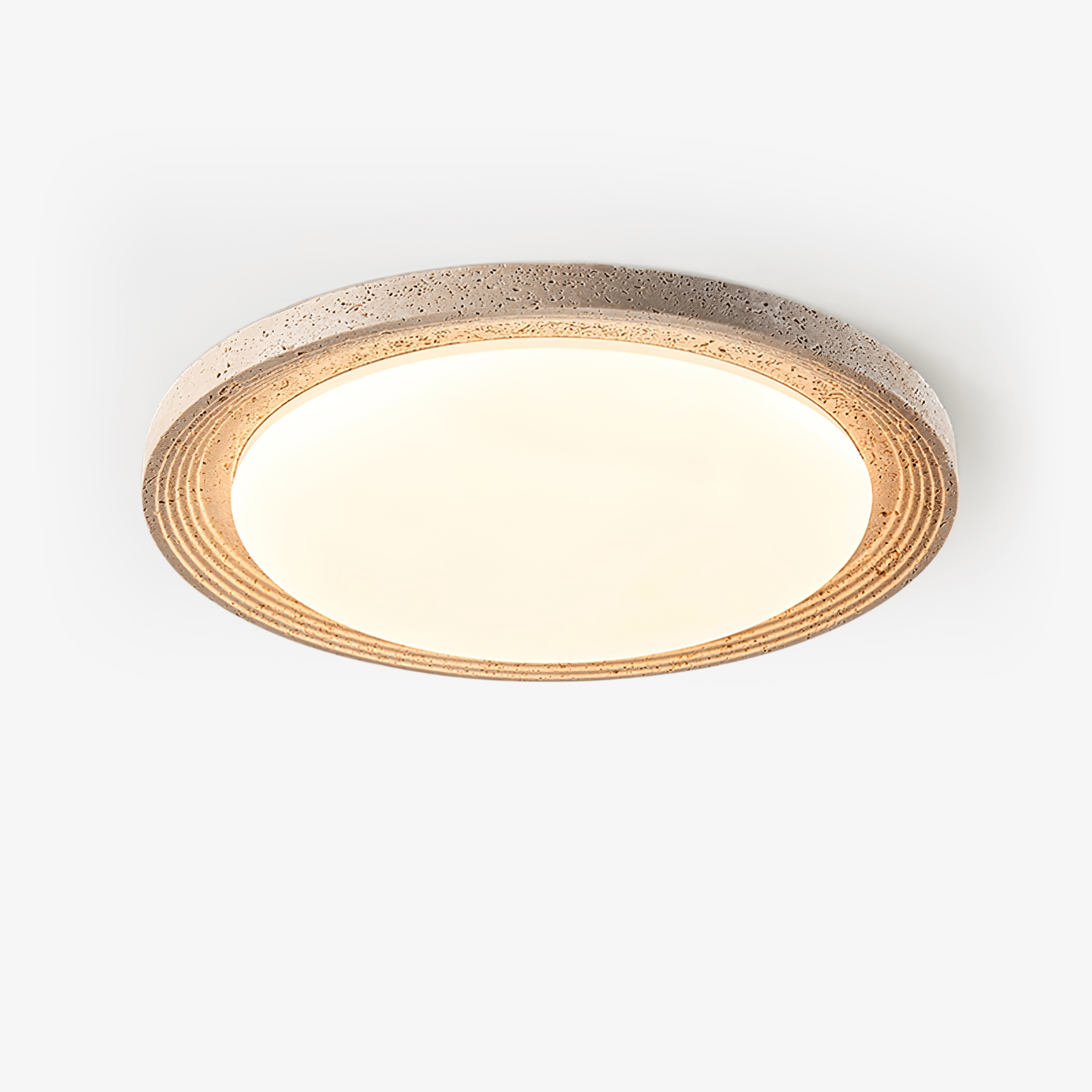 Orinir Minimalist Travertine Ceiling Light-Neutral Decor