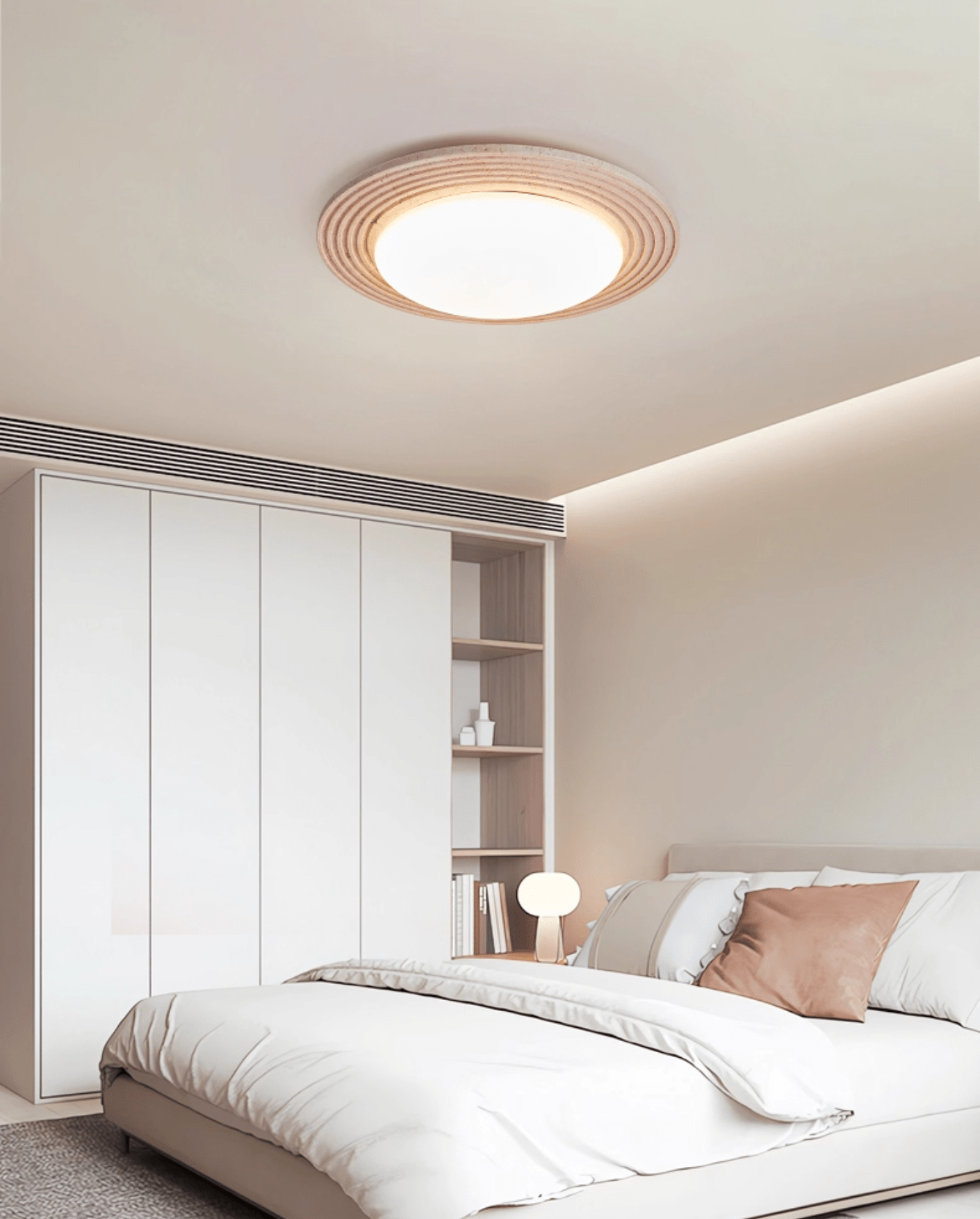 Orinir Minimalist Travertine Ceiling Light-Neutral Decor