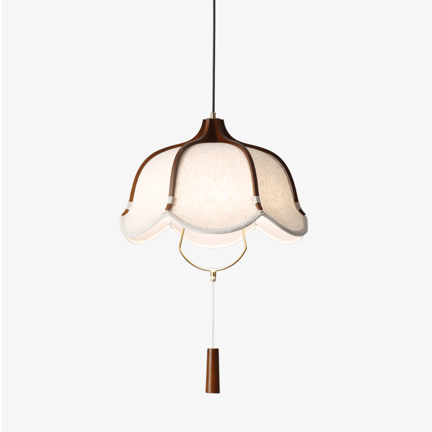 Lustra Pendant Lamp Lantern Modern Fabric-Neutral Decor
