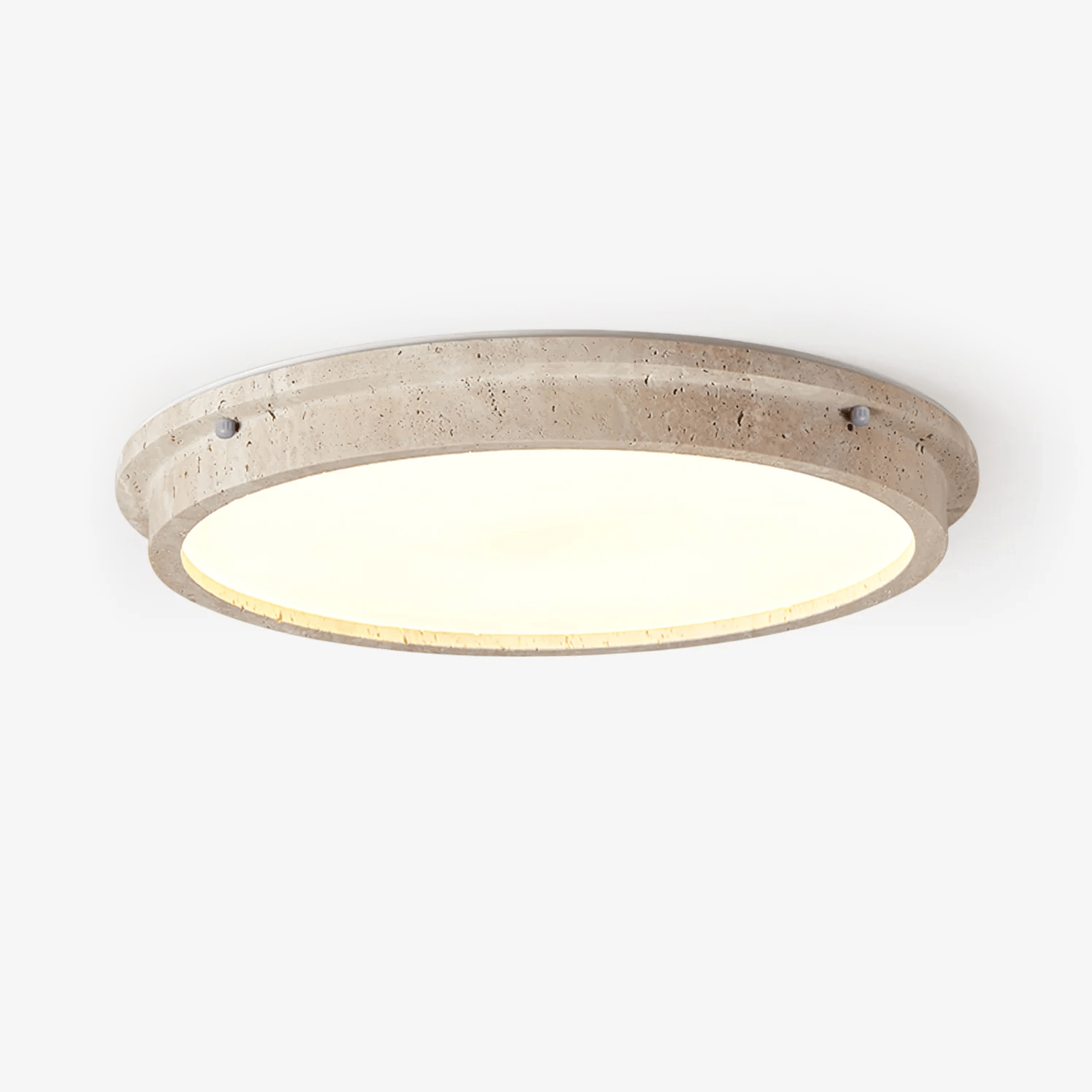 Altheion Travertine Ceiling Light-Neutral Decor
