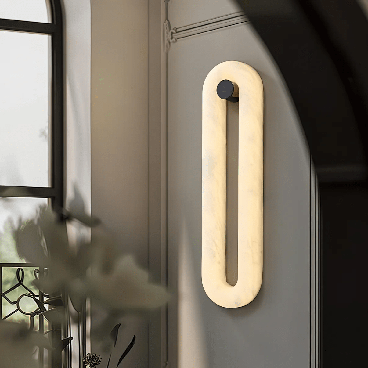 Soren Modern Alabaster Wall Light-Neutral Decor