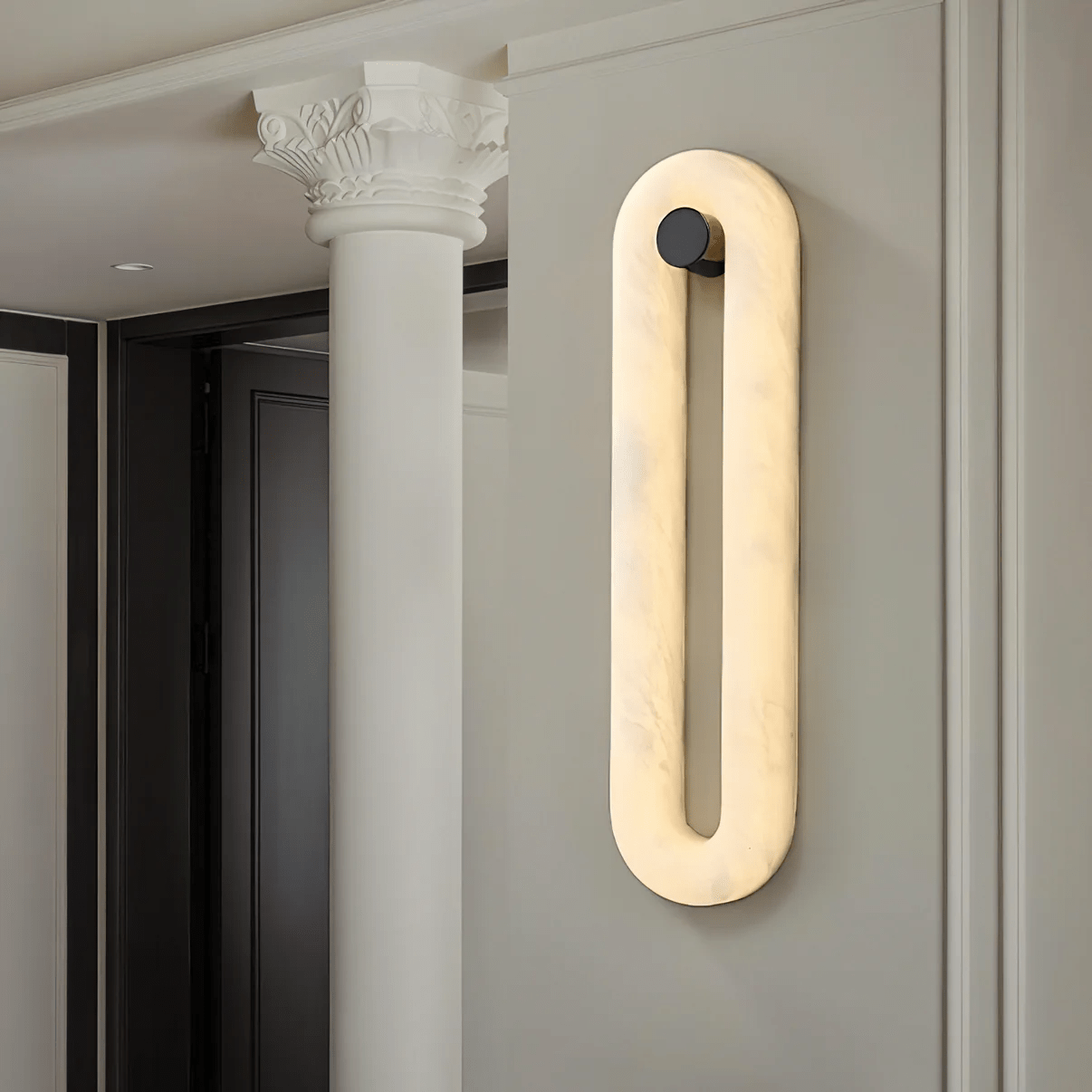 Soren Modern Alabaster Wall Light-Neutral Decor