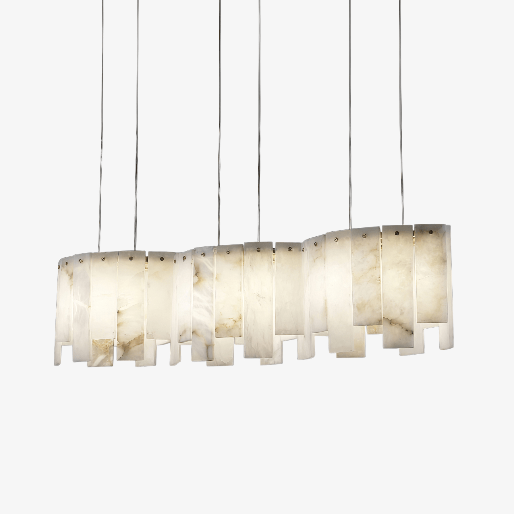 Cavelan Cluster Alabaster Pendant Light-Neutral Decor