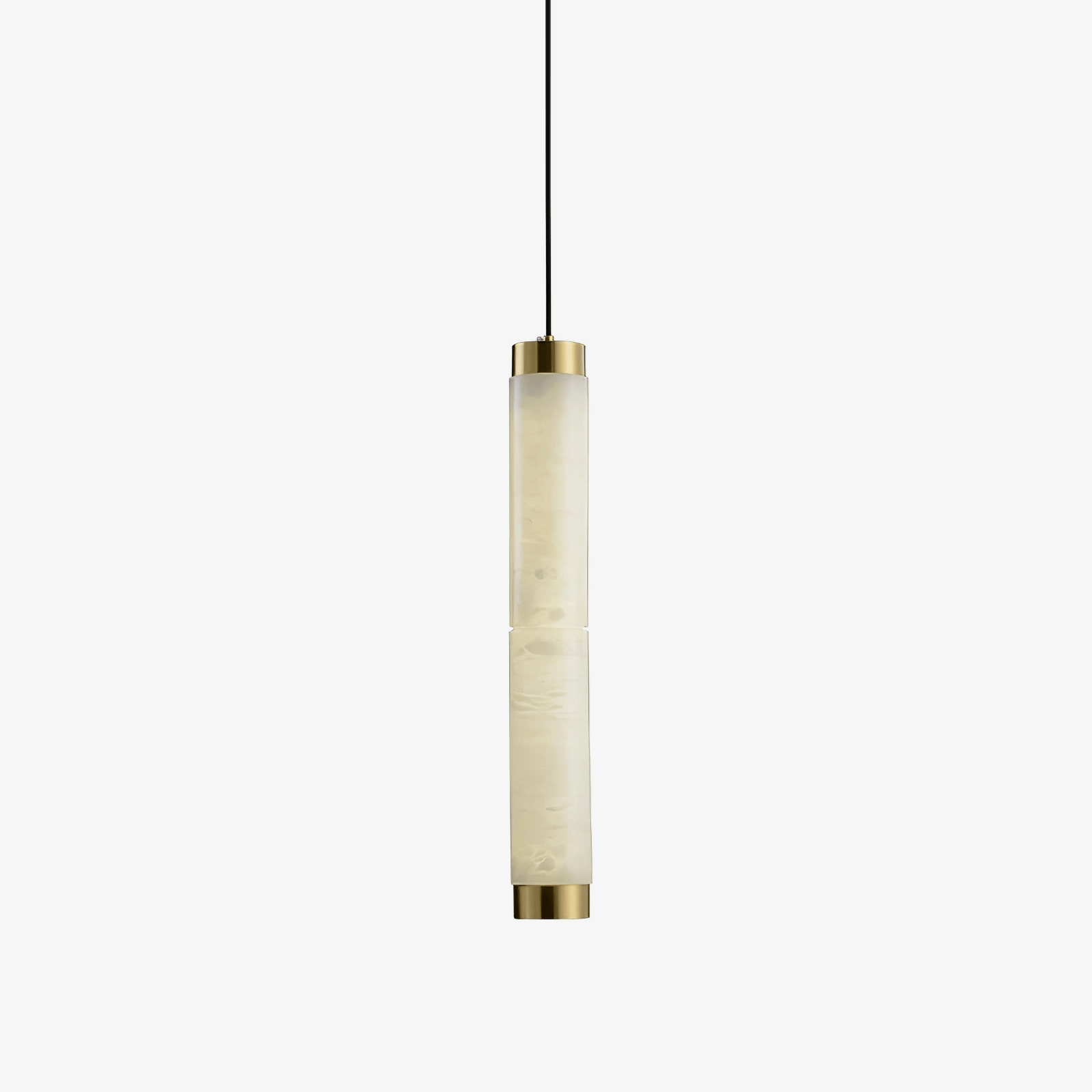 Lira Cylindrical Alabaster Pendant Light-Neutral Decor
