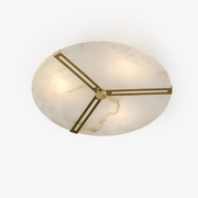 Aveline Alabaster Flush Mount Ceiling Light-Neutral Decor