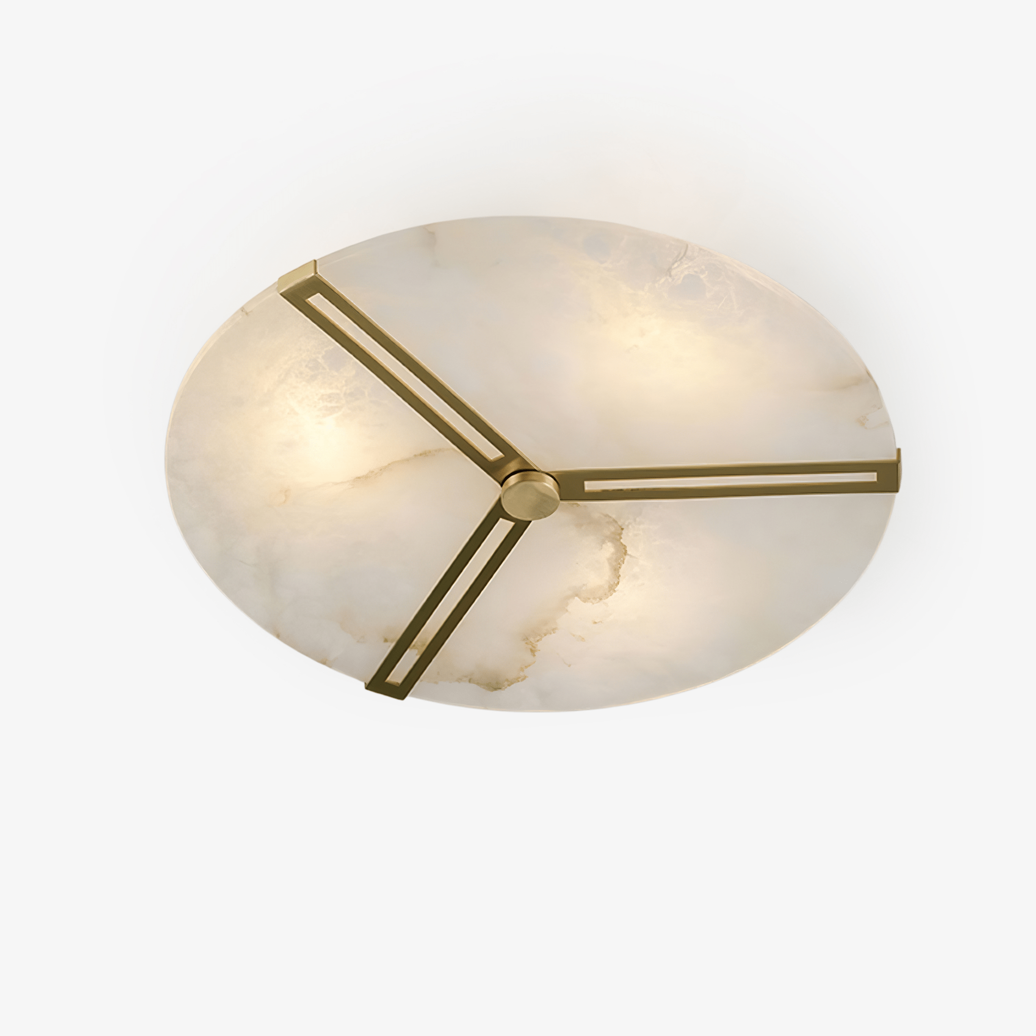 Aveline Alabaster Flush Mount Ceiling Light-Neutral Decor