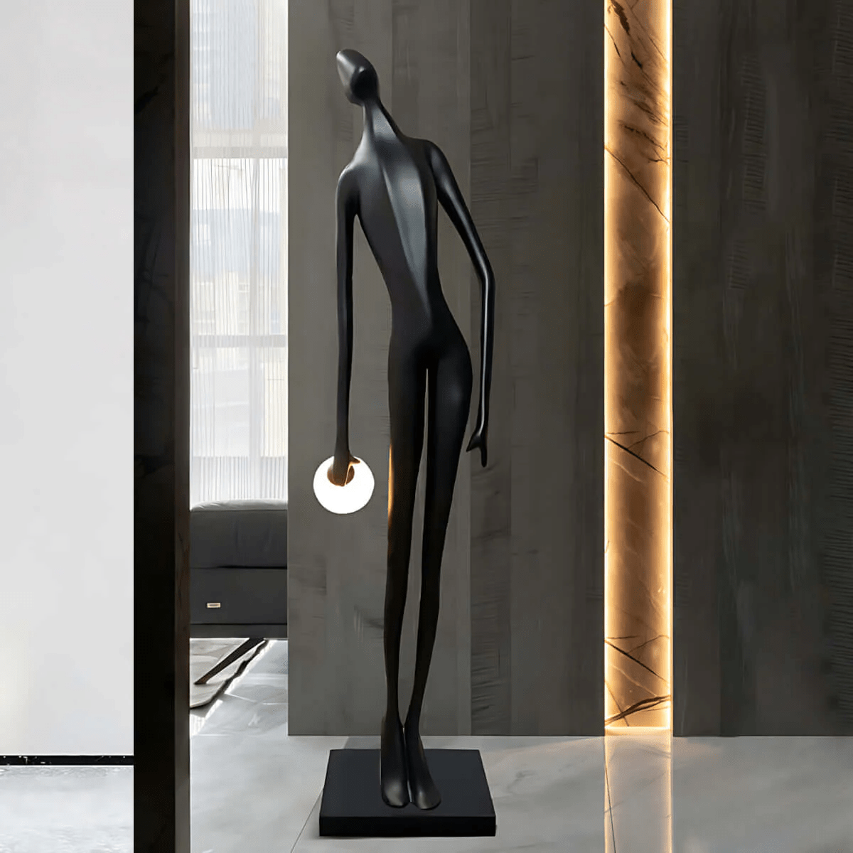 Ersilyra Artistic Resin Floor Lamp-Neutral Decor