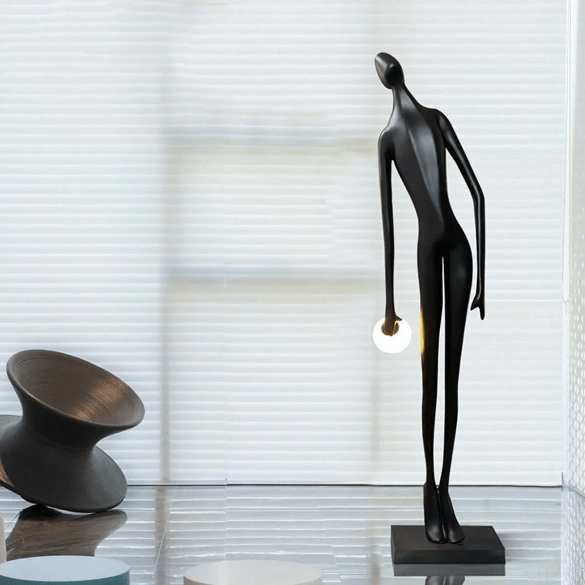 Ersilyra Artistic Resin Floor Lamp-Neutral Decor
