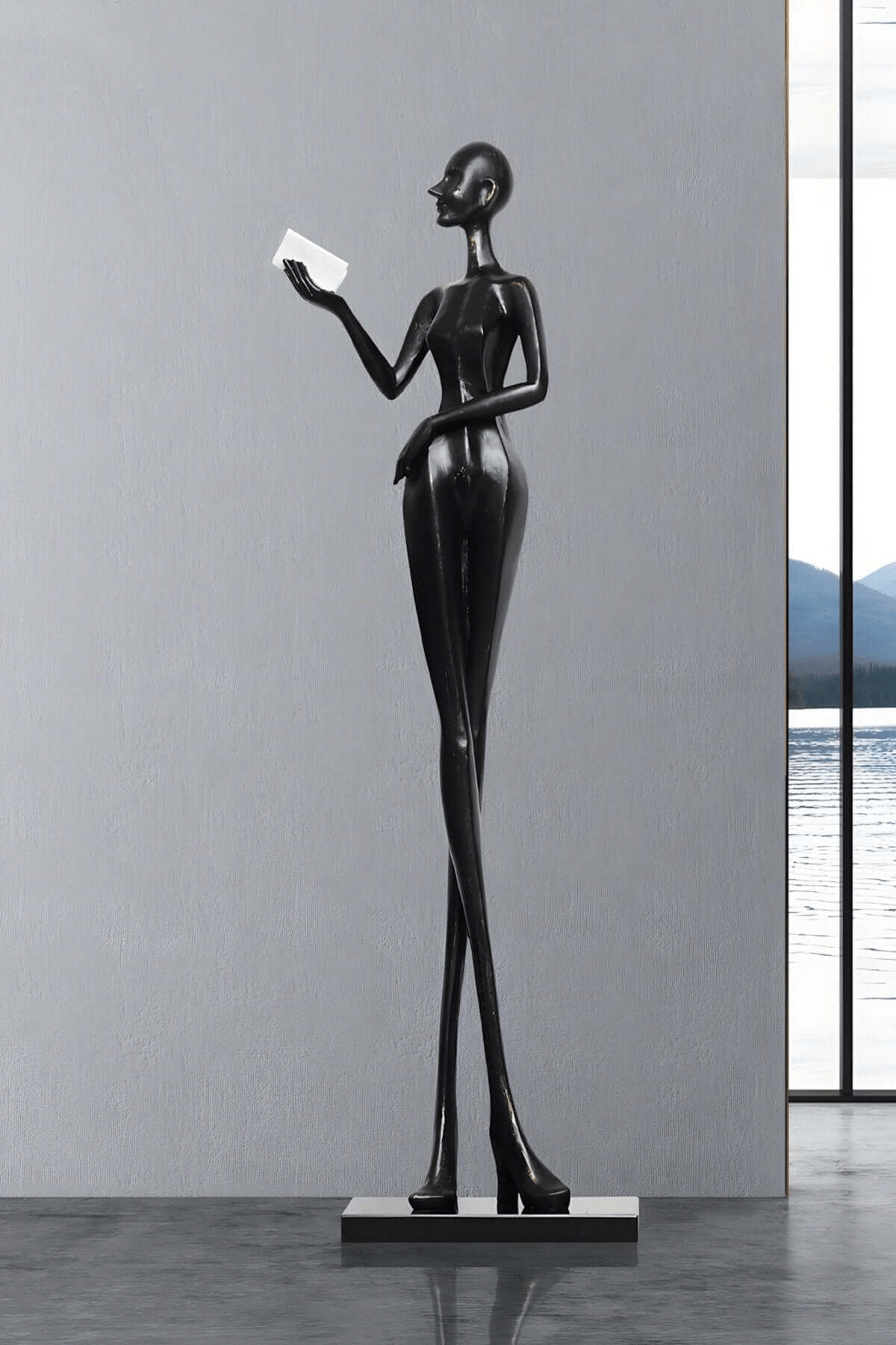 Lumenova Floor Lamp Sculptural Minimalist-Neutral Decor