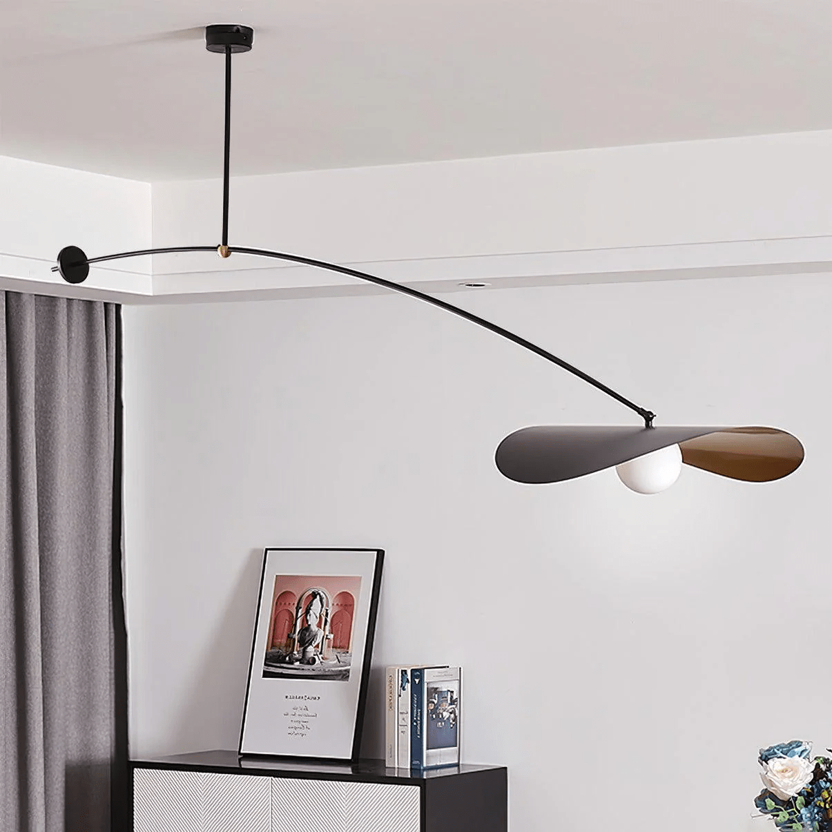 Arcflow Dynamic Curve Pendant Light-Neutral Decor