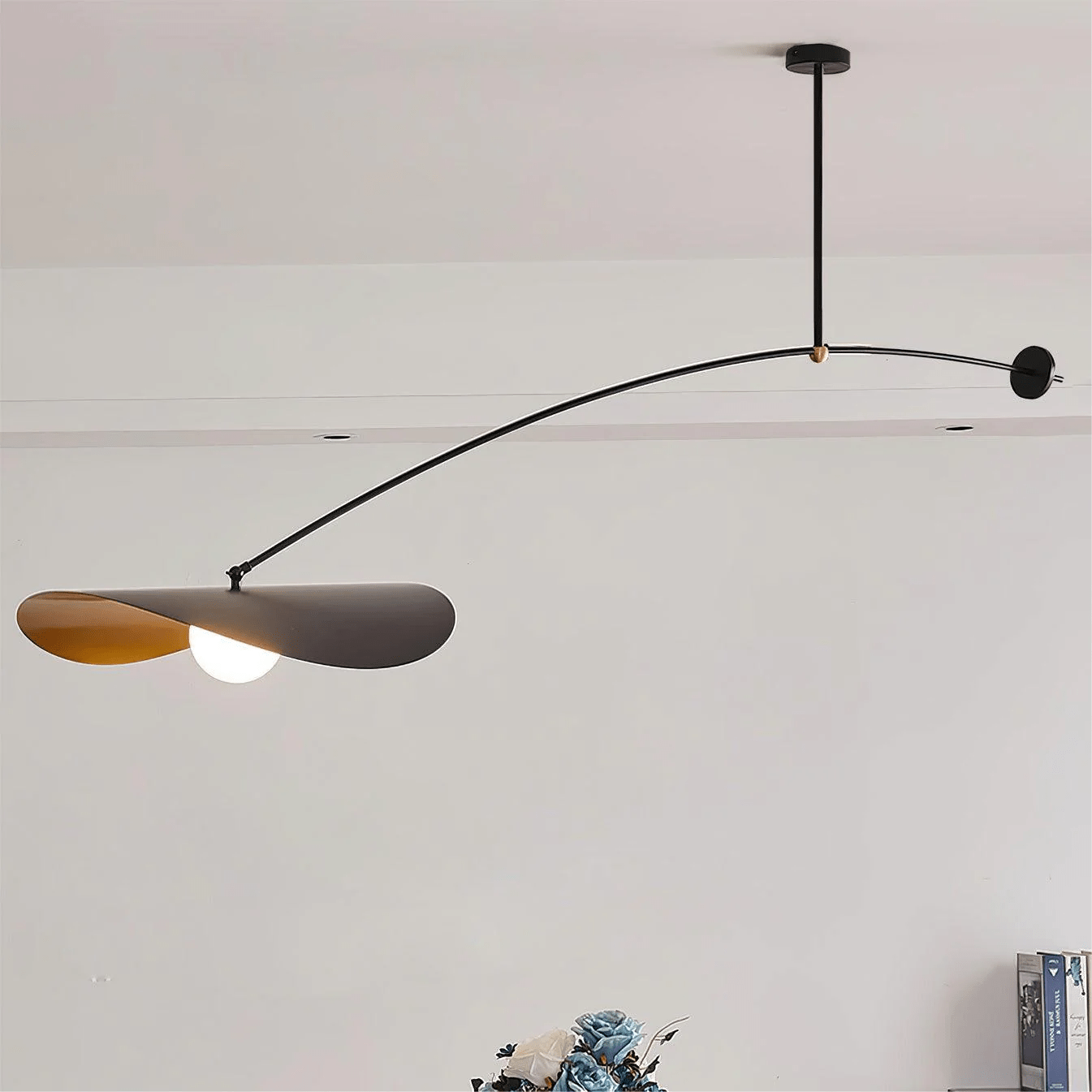Arcflow Dynamic Curve Pendant Light-Neutral Decor