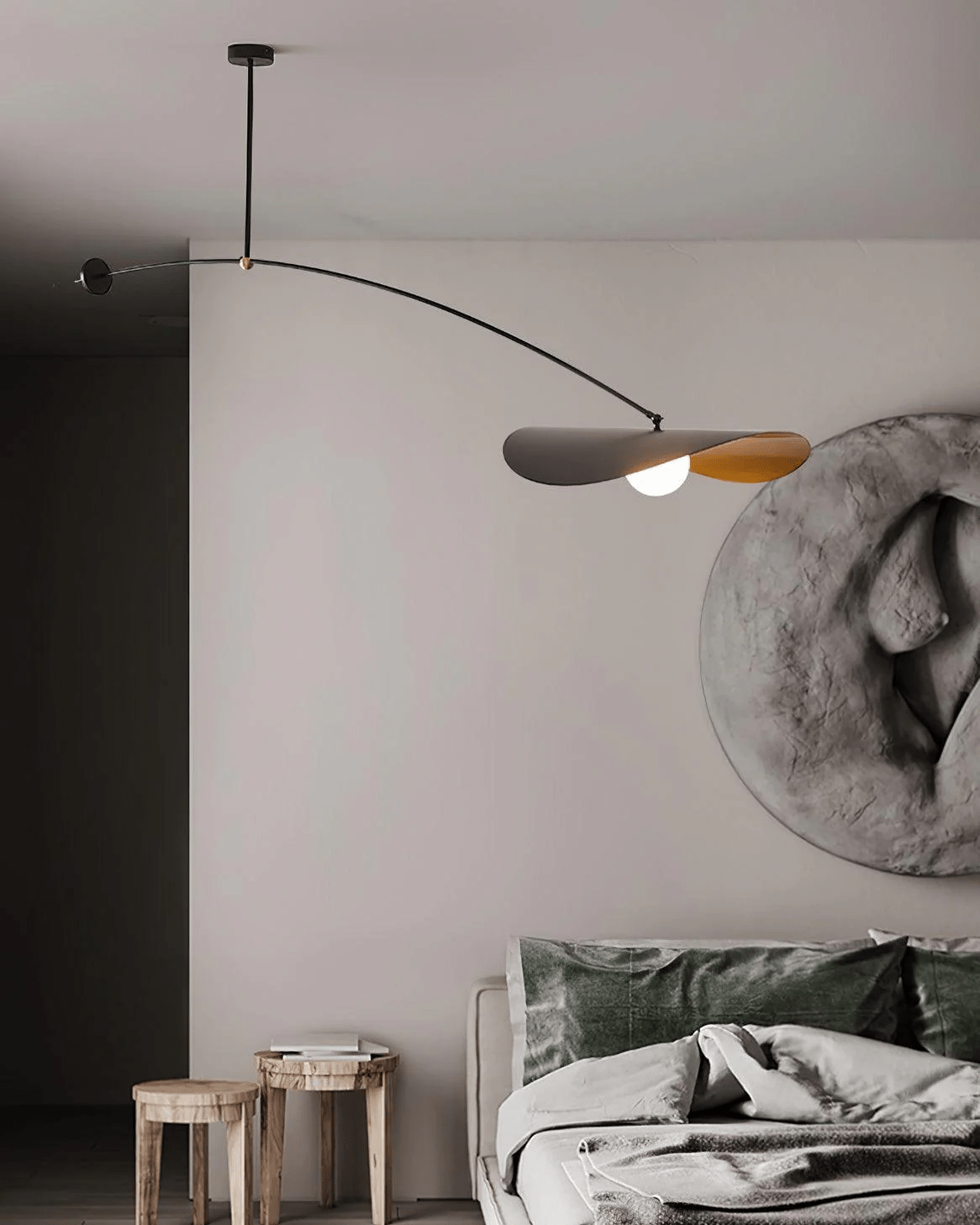 Arcflow Dynamic Curve Pendant Light-Neutral Decor