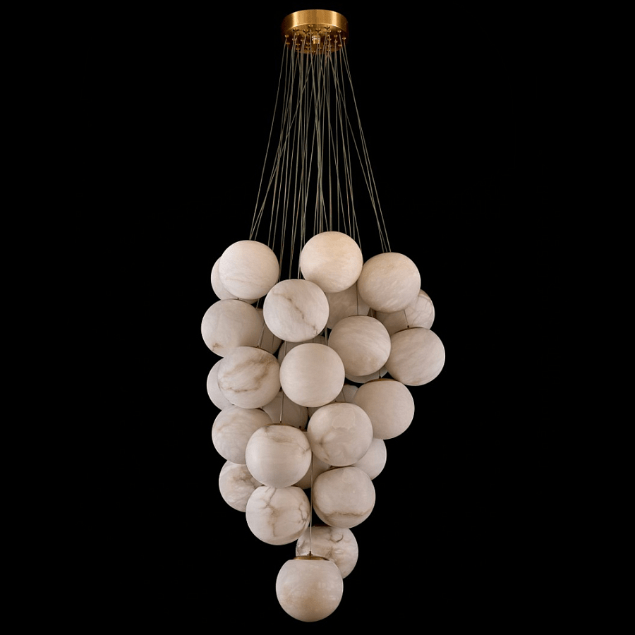 Gaia Alabaster Pendant Light Chandelier-Neutral Decor