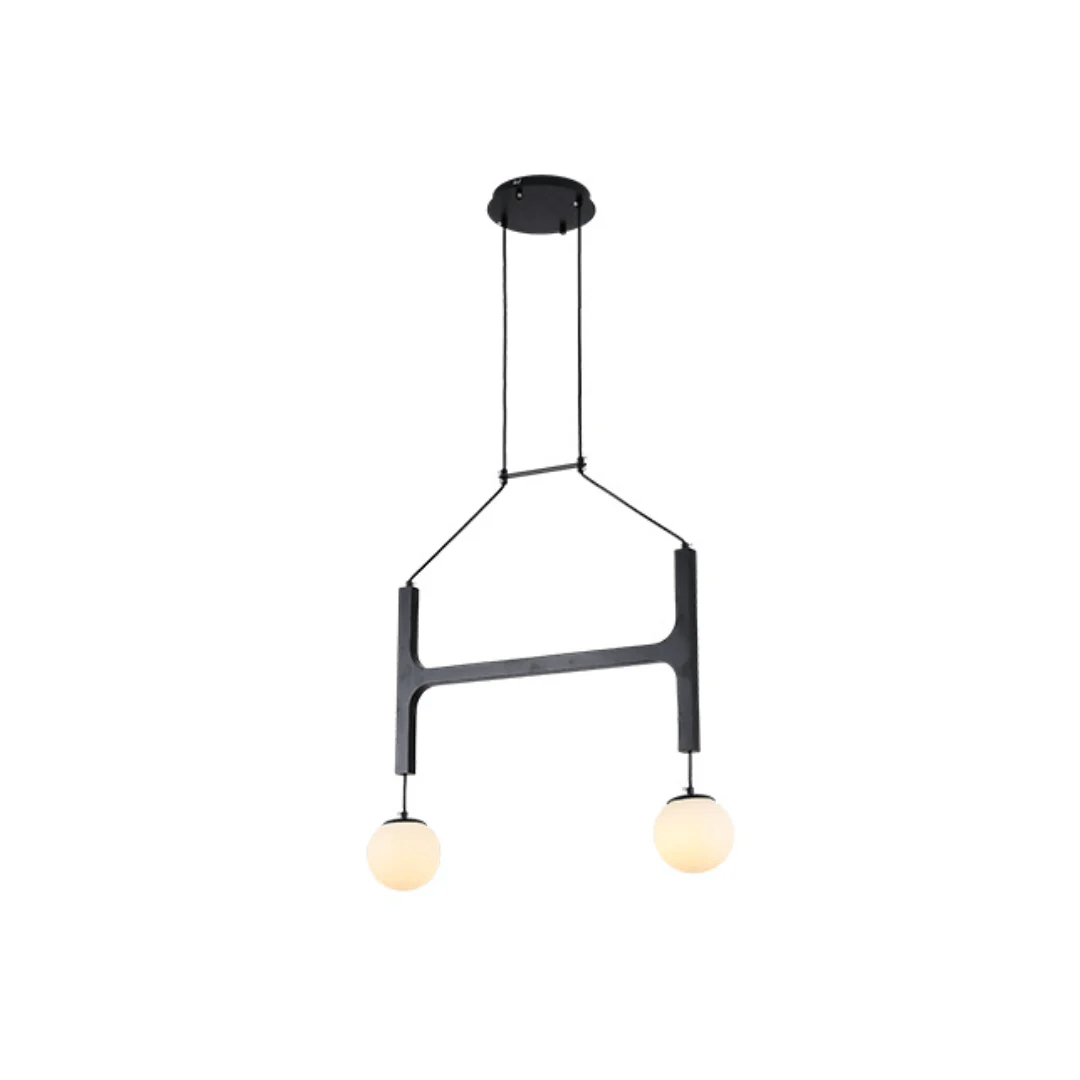 Xylocube Geometric Wood Globe Pendant Light-Neutral Decor