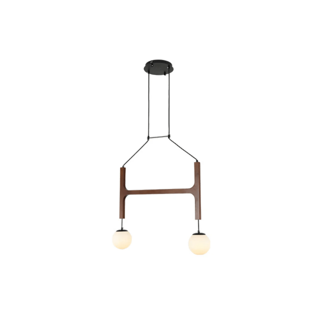 Xylocube Geometric Wood Globe Pendant Light-Neutral Decor
